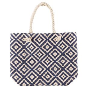 Summer & Rose Navy Diamond Tote